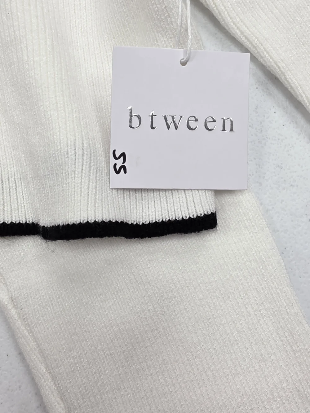 btween Cream Knit Cardigan with Black Bow Trim - Picture 8 of 8